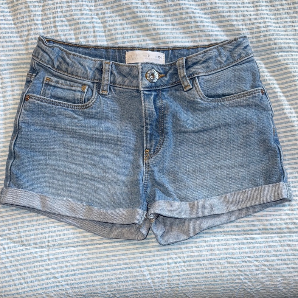 Zara Classic Blue Denim Shorts